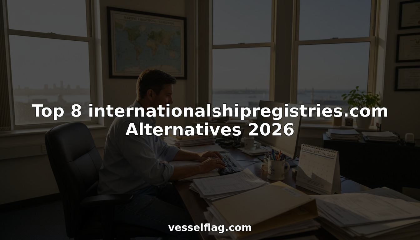 Maritime administrator working on vessel registration