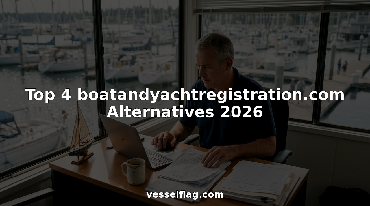 Marina administrator checking yacht registration forms