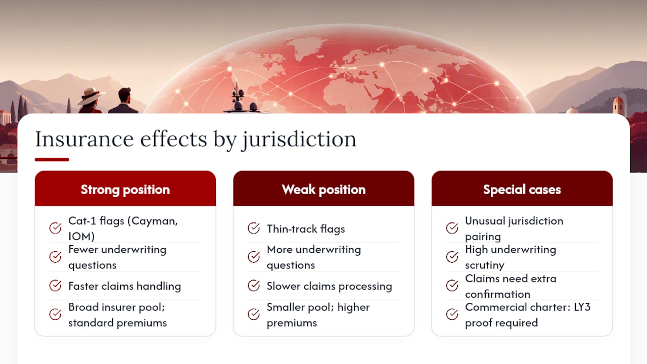How Jurisdiction Affects Yacht Insurance — overview diagram