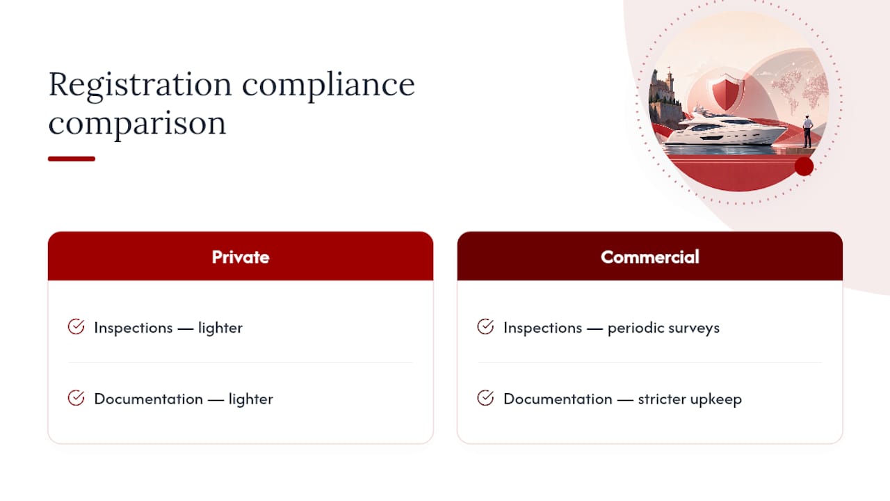Private and commercial compliance cost comparison