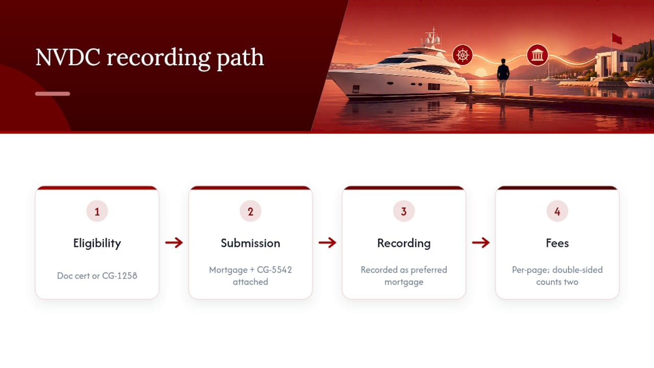 U.S. vessel mortgage recording process