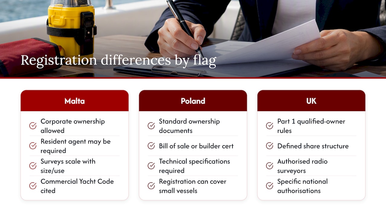 How Registration Requirements Differ Between Flags — overview diagram