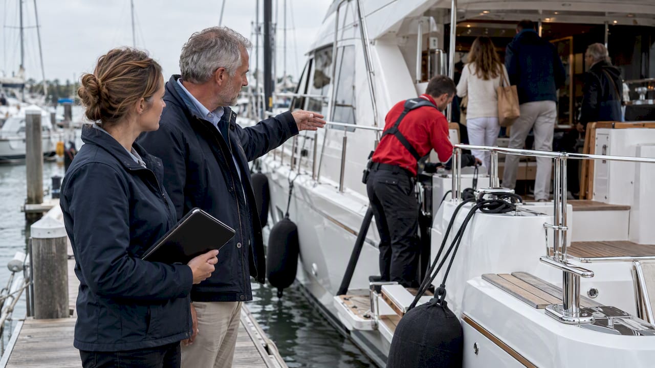 Owner and adviser discuss yacht use