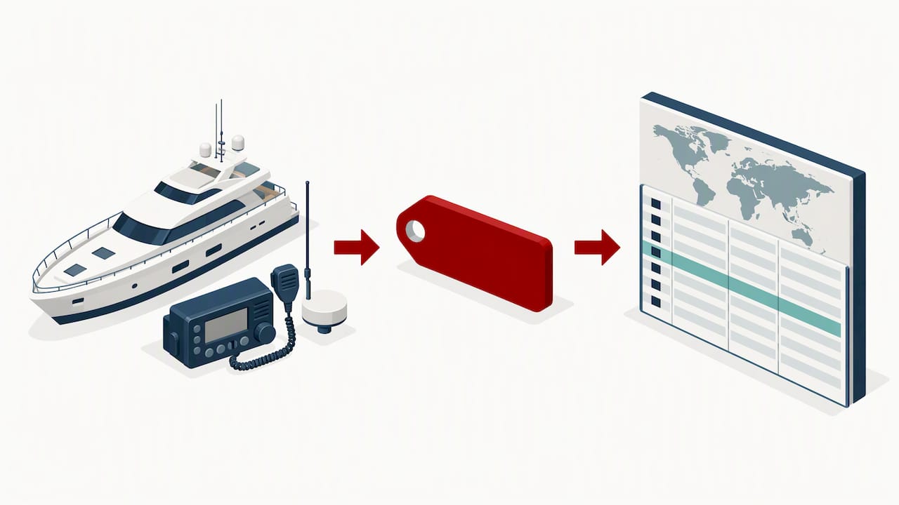 MMSI assignment flowing into maritime directory listing