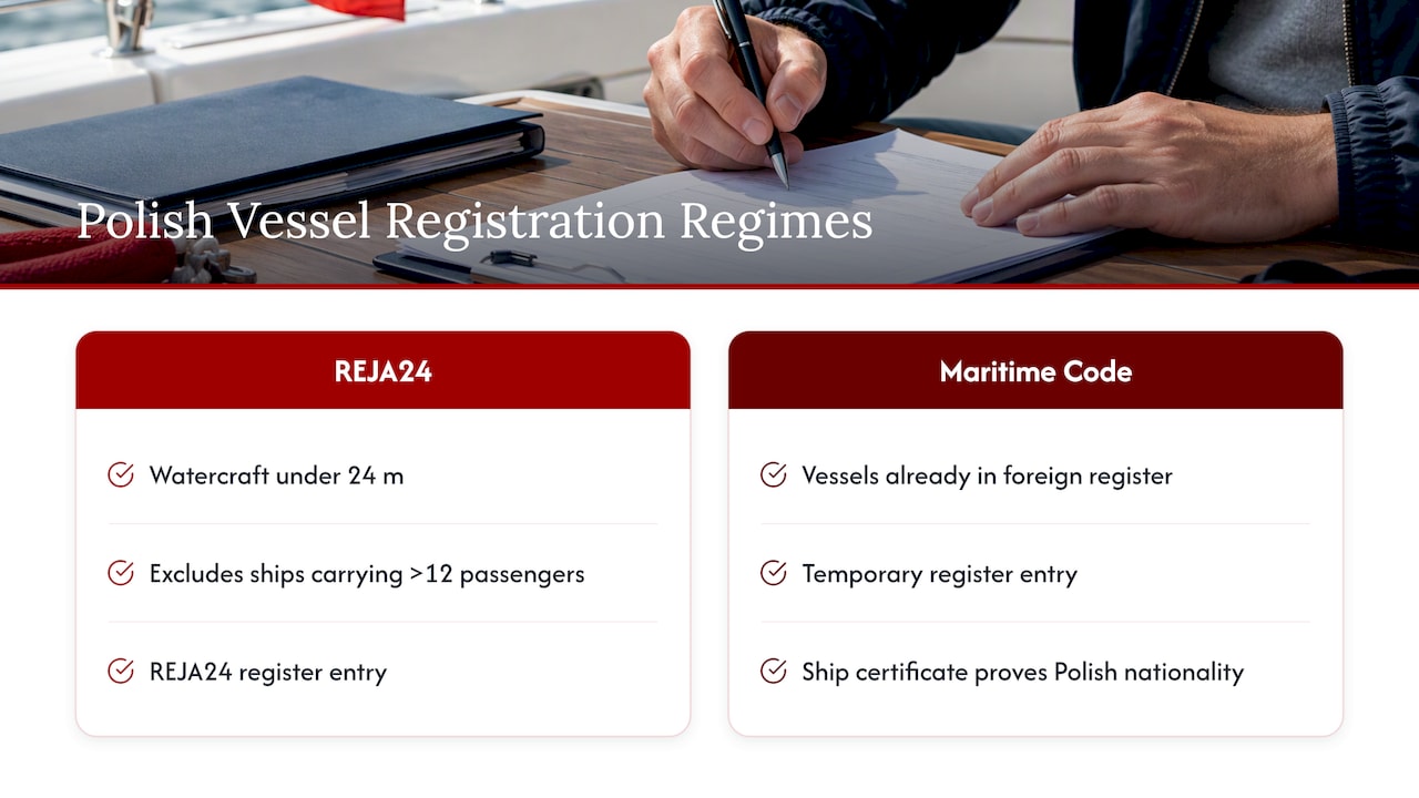 Comparison of Poland’s two vessel registration regimes