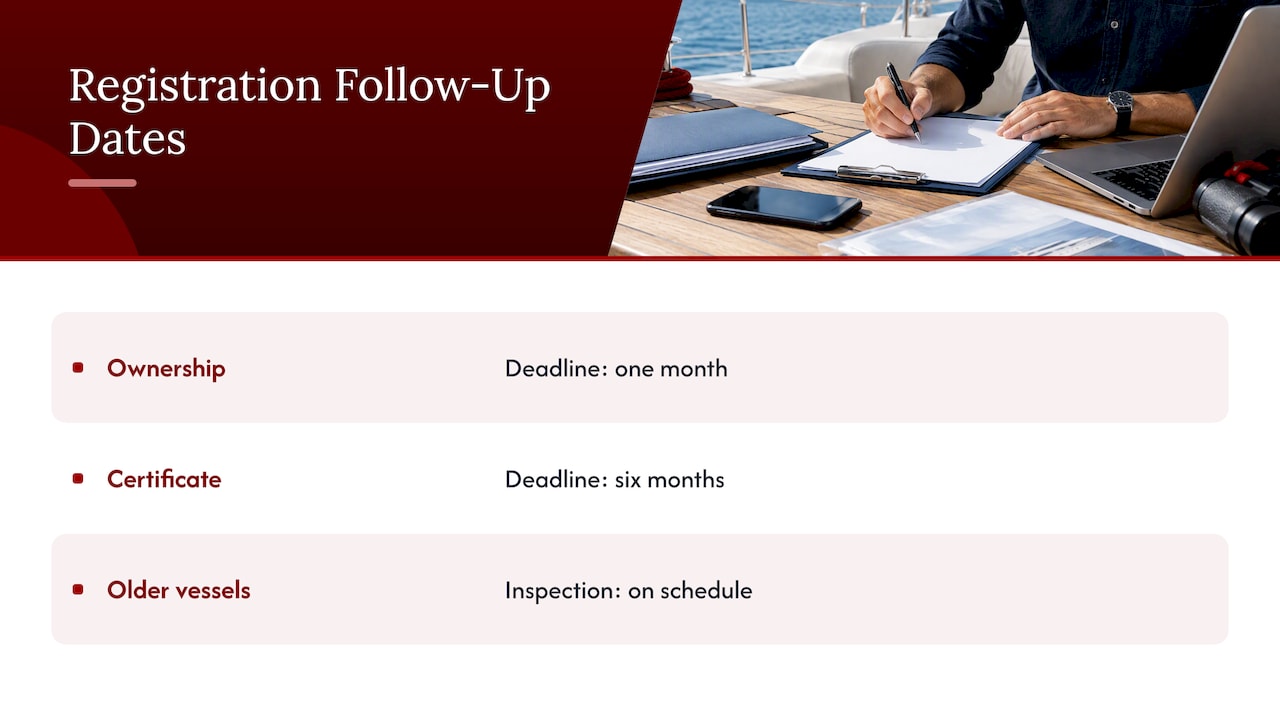 Timeline of Malta yacht registration deadlines